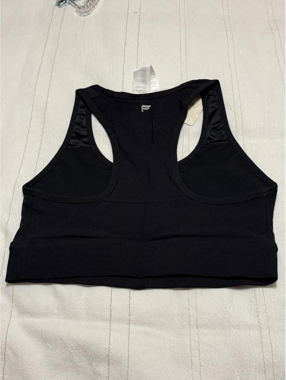 Fabletics Black On-The-Go Medium Impact Sports Bra Women's XS NWT - Picture 3 of 3